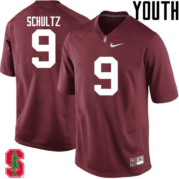 Youth Stanford Cardinal #9 Dalton Schultz College Football Jerseys Sale-Cardinal - Click Image to Close